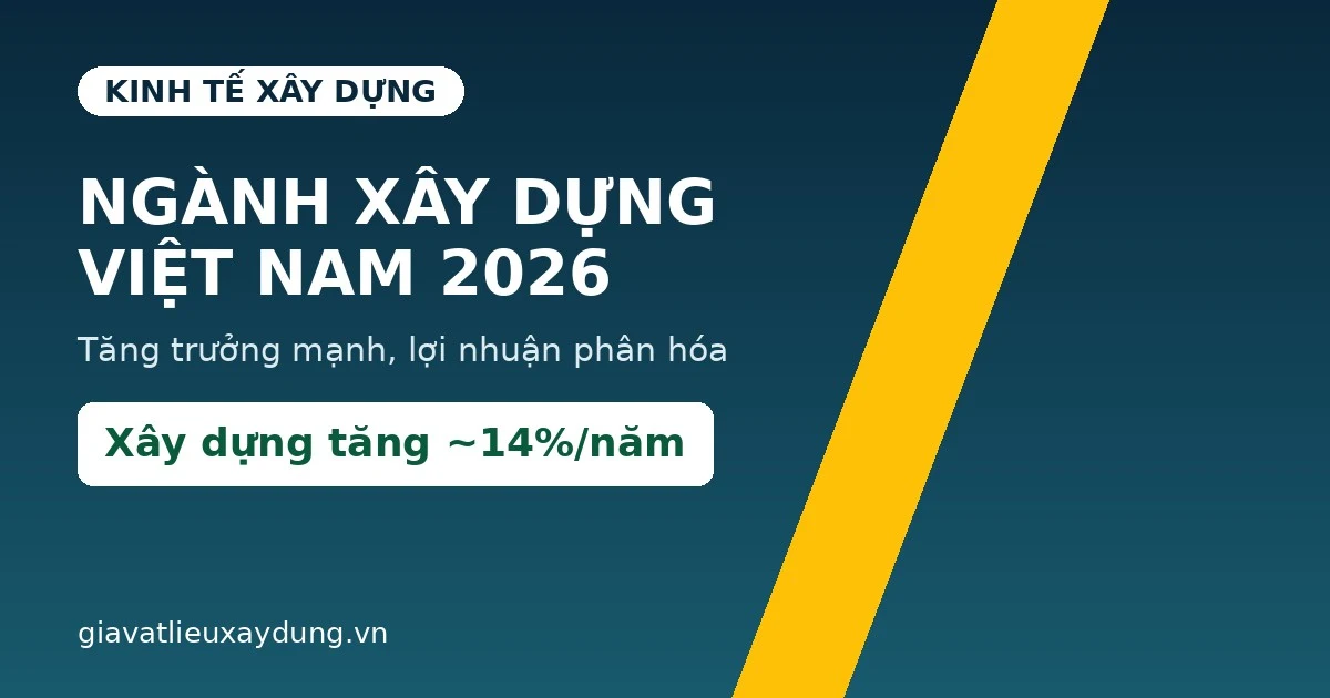 Kinh tế xây dựng Việt Nam 2026 tăng trưởng và thách thức