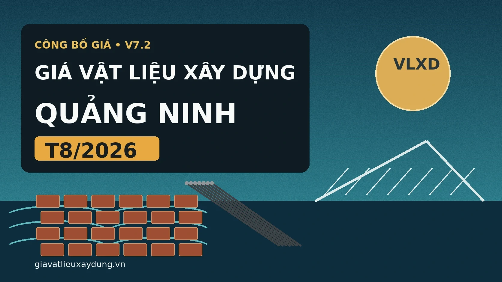 Giá vật liệu xây dựng Quảng Ninh tháng 8/2026